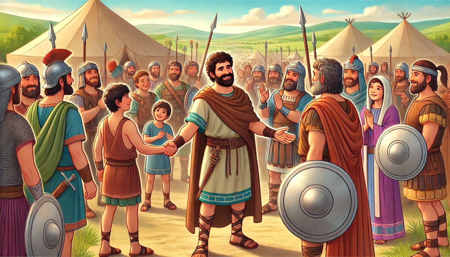 🧒📚 Historias bíblicas para maravillarse | 01.03.2025 | 📜 1 Crónicas | ⚔️ Cap.12 – Nace una comunidad fuerte