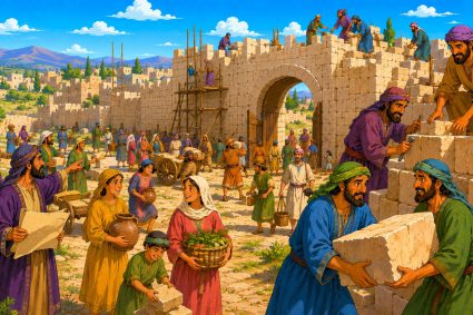 🧒📚 Historias bíblicas para maravillarse | 14.06.2026 | 🏰 Nehemías | 🏡 Cap.11 – ¿Quién vivirá en Jerusalén?