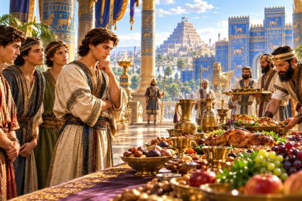 👑 DE BABILONIA AL REINO ETERNO | Cap. 1 – 🍇 Miniserie 2: 🙏 La prueba de la fidelidad | 🍷 Poema 1 – La comida del rey