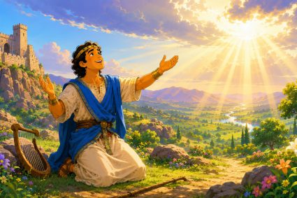 🧒📚 Historias bíblicas para maravillarse | 25.08.2026 | 🎻 Salmos | 🏔️ Cap.18 – El Señor es mi roca y mi fortaleza